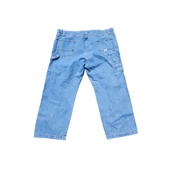 2 Levi Strauss Signature Carpenter Jeans Blue Denim Mens Size 50 Workwear - Picture 7 of 14